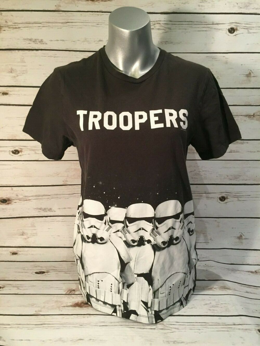 Star Wars Troopers Imperial Storm Force Line-Up T Tee Shirt Small Black White